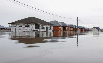 Наводнение в Дагестане: местные жители откачивают воду из своих домов